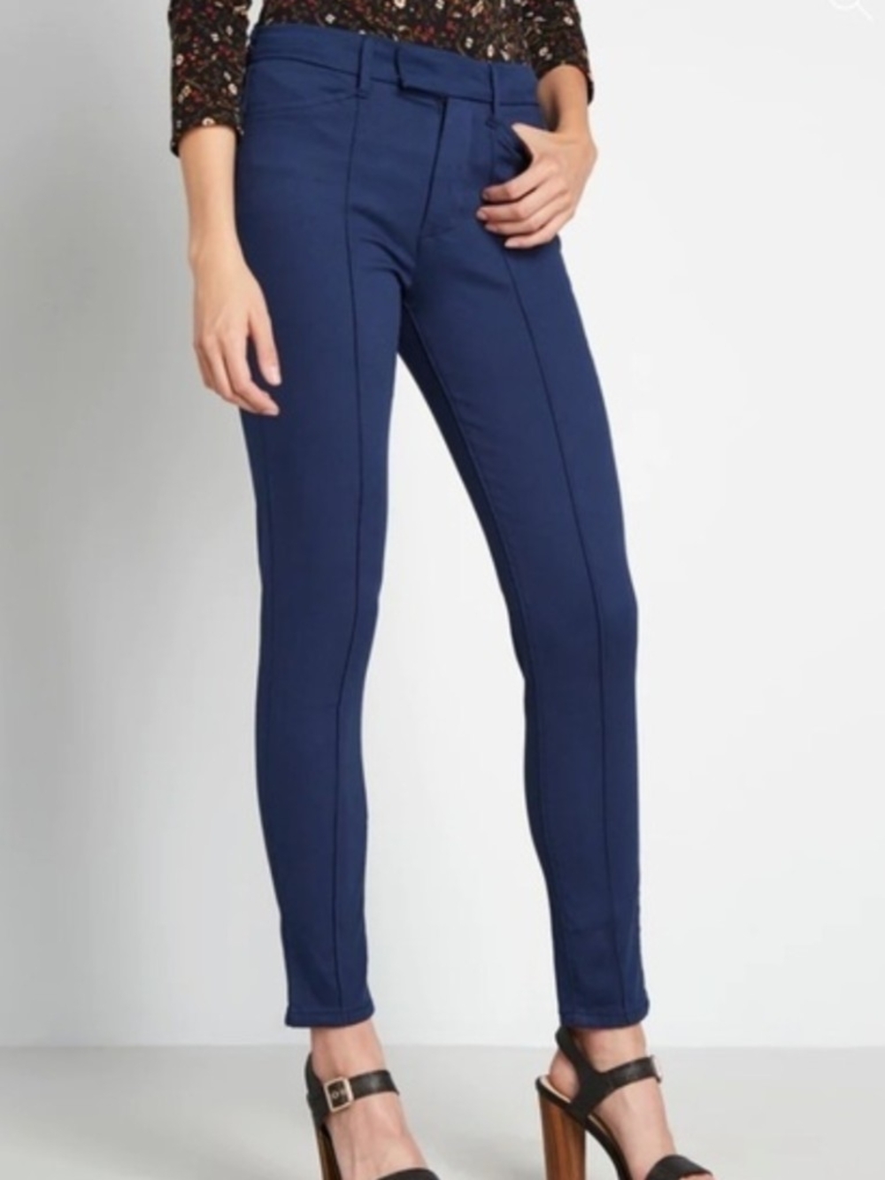 🌼B2G1🌼 Modcloth Slim Ponte Ankle Pants in Navy